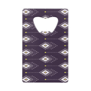 Abrebotellas De Tarjeta De Crédito Patrón Ikat Chandelier: Diseño textil vintage