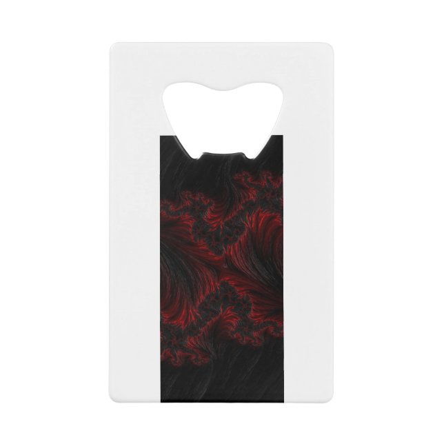 Abrebotellas De Tarjeta De Crédito Patrón rojo (Anverso)