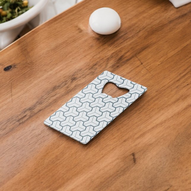 Abrebotellas De Tarjeta De Crédito Patrón sin problemas de formas geométricas (Bottle Openers)