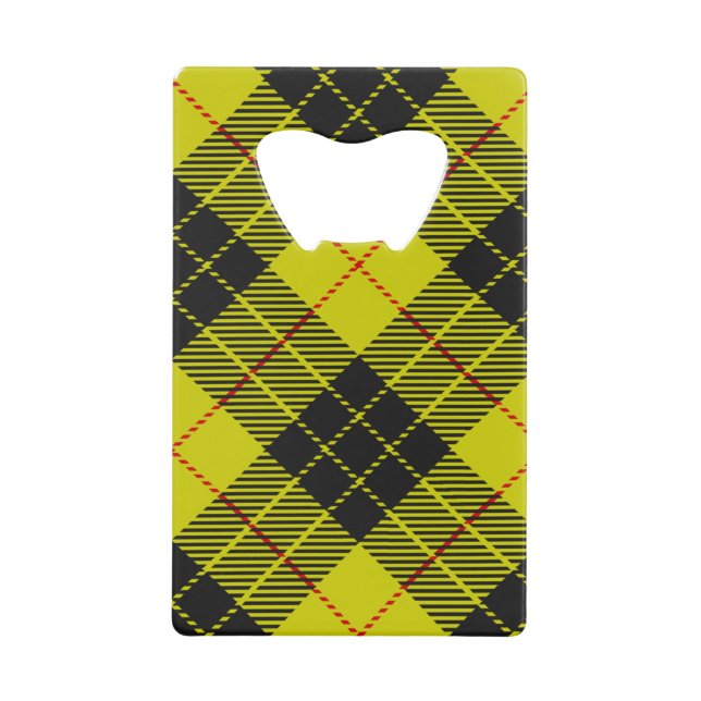 Abrebotellas De Tarjeta De Crédito Patrón tartán de MacLeod (Anverso)