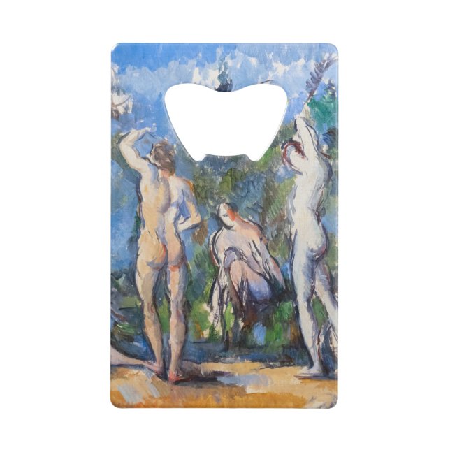 Abrebotellas De Tarjeta De Crédito Paul Cezanne - Cinco Bathers (Anverso)