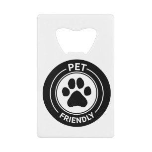 Abrebotellas De Tarjeta De Crédito Paw de Bestie Westie de color mascota - Negro