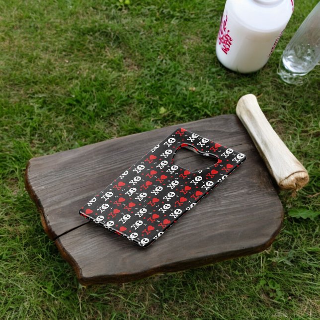 Abrebotellas De Tarjeta De Crédito Peligro Scary Skulls (Bottle Opener)