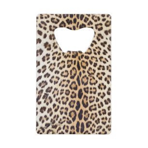Abrebotellas De Tarjeta De Crédito Pelo del leopardo