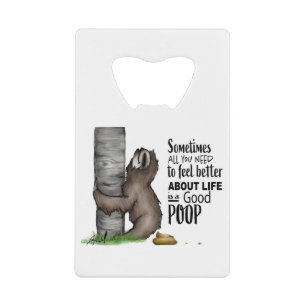 Abrebotellas De Tarjeta De Crédito pereza pooping