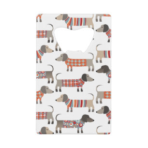 Abrebotellas De Tarjeta De Crédito Perro Dachshund Sausage