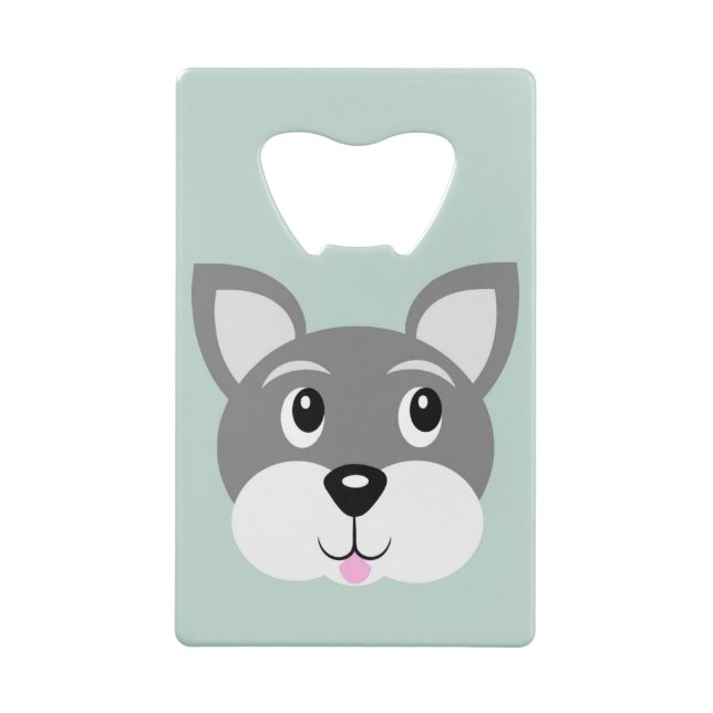 Abrebotellas De Tarjeta De Crédito Perro de cachorro (Reverso)