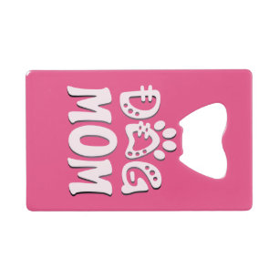 Abrebotellas De Tarjeta De Crédito Perro Mamá