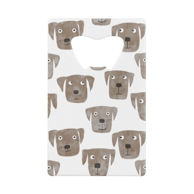 Abrebotellas De Tarjeta De Crédito Perro recuperador de Labrador (Anverso)