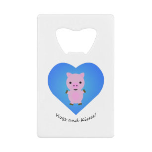 Abrebotellas De Tarjeta De Crédito Perros y besos de cerdo