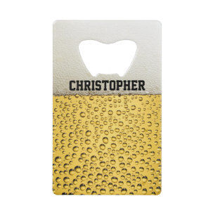 Abrebotellas De Tarjeta De Crédito Personalización del vidrio de cerveza