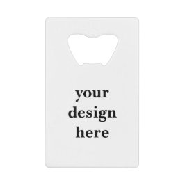 Abrebotellas De Tarjeta De Crédito Personalización o Personalizar