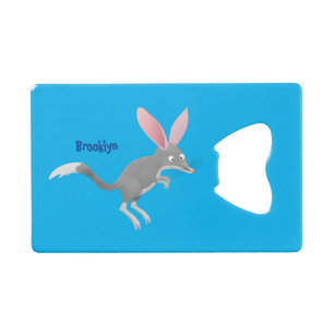Abrebotellas De Tarjeta De Crédito Personalizado de bilby australiano feliz