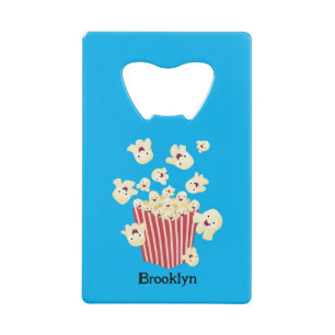 Abrebotellas De Tarjeta De Crédito Personalizado de palomitas de palomitas graciosas
