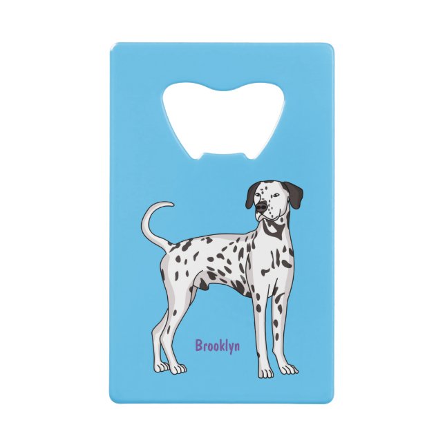 Abrebotellas De Tarjeta De Crédito Personalizado de perro dalmatiano (Anverso)