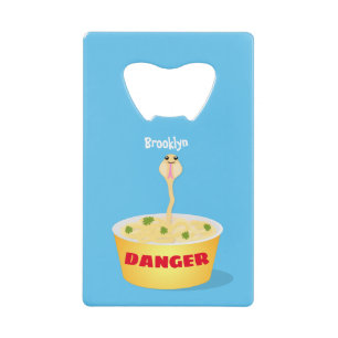 Abrebotellas De Tarjeta De Crédito Personalizado de serpientes de fideos de pelo hues