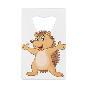 Abrebotellas De Tarjeta De Crédito Personalizado divertida de porcupine