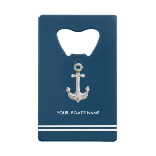Abrebotellas De Tarjeta De Crédito Personalizado el nombre de tu barco