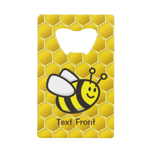 Abrebotellas De Tarjeta De Crédito Personalizado Honeybee (Anverso)