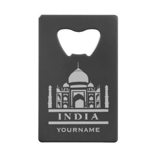 Abrebotellas De Tarjeta De Crédito PERSONALIZADO INDIA monograma y apertura de frasco
