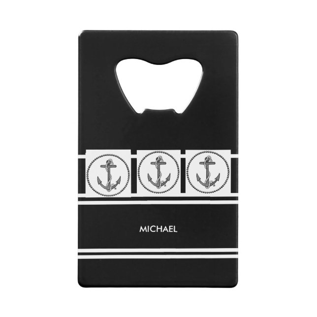 Abrebotellas De Tarjeta De Crédito Personalizado Su Nombre con Bot de Tarjeta de Créd (Anverso)