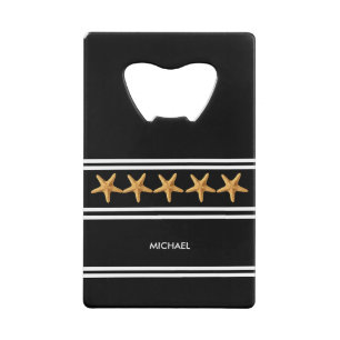 Abrebotellas De Tarjeta De Crédito Personalizado Su Nombre con Starfish