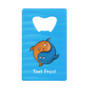 Abrebotellas De Tarjeta De Crédito Personalizado Yin Yang Fish