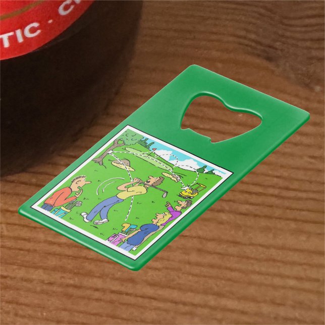 Abrebotellas De Tarjeta De Crédito Personalizados de golf Freak Shot & Bunker. (Subido por el creador)