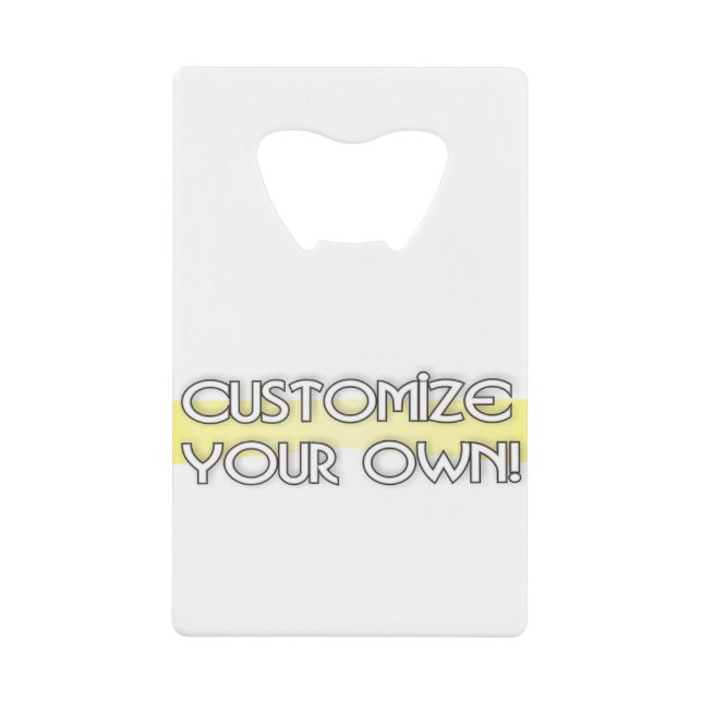 Abrebotellas De Tarjeta De Crédito personalizar propio (Anverso)