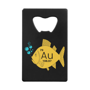 Abrebotellas De Tarjeta De Crédito Pescado de oro