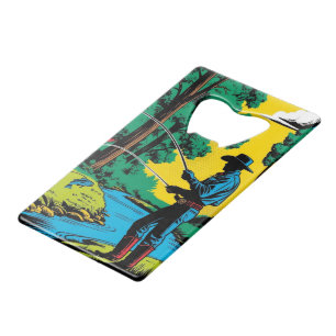 Abrebotellas De Tarjeta De Crédito Pescador en Riverbank