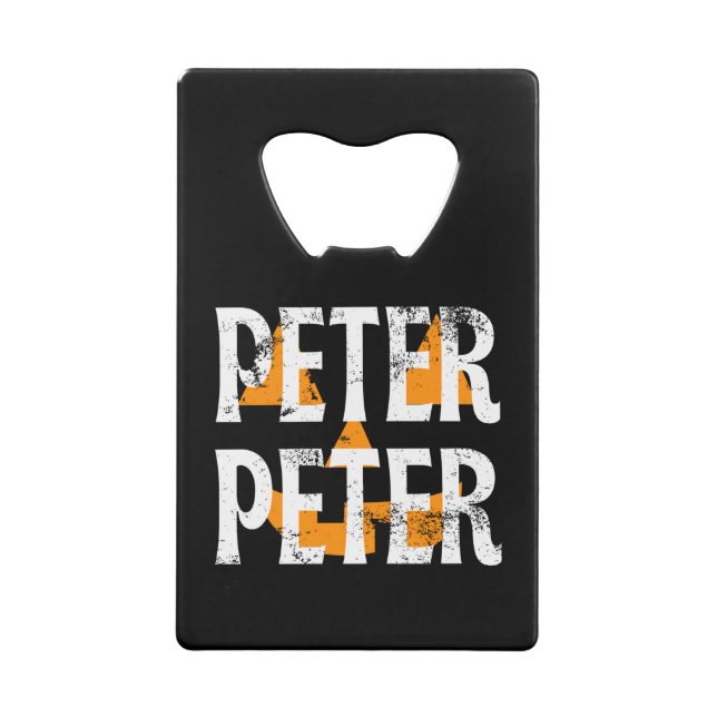 Abrebotellas De Tarjeta De Crédito Peter Peter Fall Season Pumpkin (Reverso)