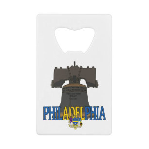 Abrebotellas De Tarjeta De Crédito Philadelphia Pennsylvania Liberty Bell Opener