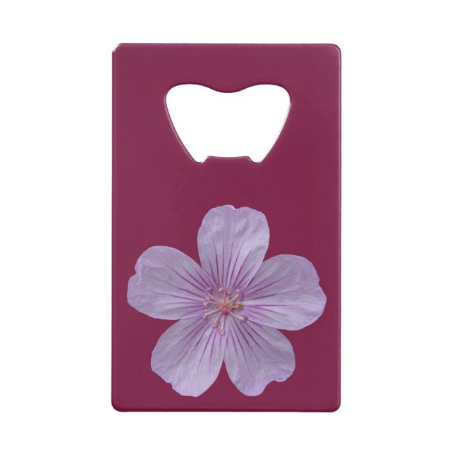 Abrebotellas De Tarjeta De Crédito Pineywoods Geranium #1 (Anverso)