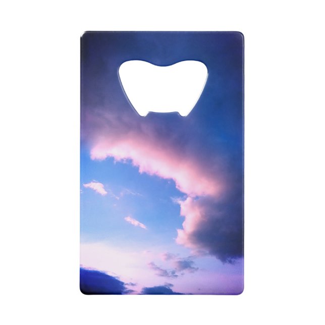 Abrebotellas De Tarjeta De Crédito Pink clouds (Anverso)