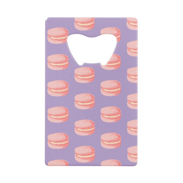 Abrebotellas De Tarjeta De Crédito Pink Macaroons (Anverso)