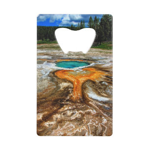 Abrebotellas De Tarjeta De Crédito Piscina la termal de Yellowstone