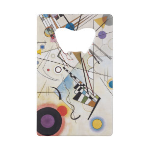 Abrebotellas De Tarjeta De Crédito PixDezines Kandinsky 1923 Composición VIII