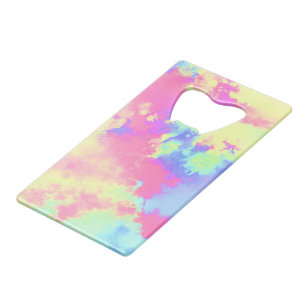 Abrebotellas De Tarjeta De Crédito Placa de pintura arco iris