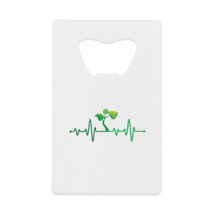 Abrebotellas De Tarjeta De Crédito Plant Heartbeat - Planta Botánica de Jardinería Bo