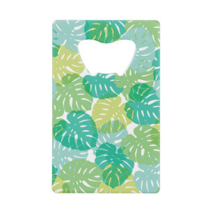 Abrebotellas De Tarjeta De Crédito Planta de queso exótico: Monstera tropical