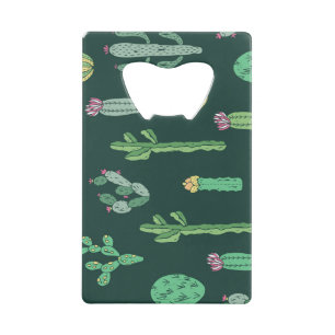 Abrebotellas De Tarjeta De Crédito Plantas Cactus: fondo vintage sin foco