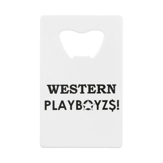 ABREBOTELLAS DE TARJETA DE CRÉDITO PLAYBOIZ OCCIDENTAL / JMT SKATERBOARDS / IPIX (Anverso)