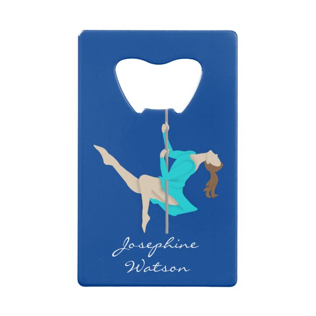 Abrebotellas De Tarjeta De Crédito Pole Fitness (Anverso)