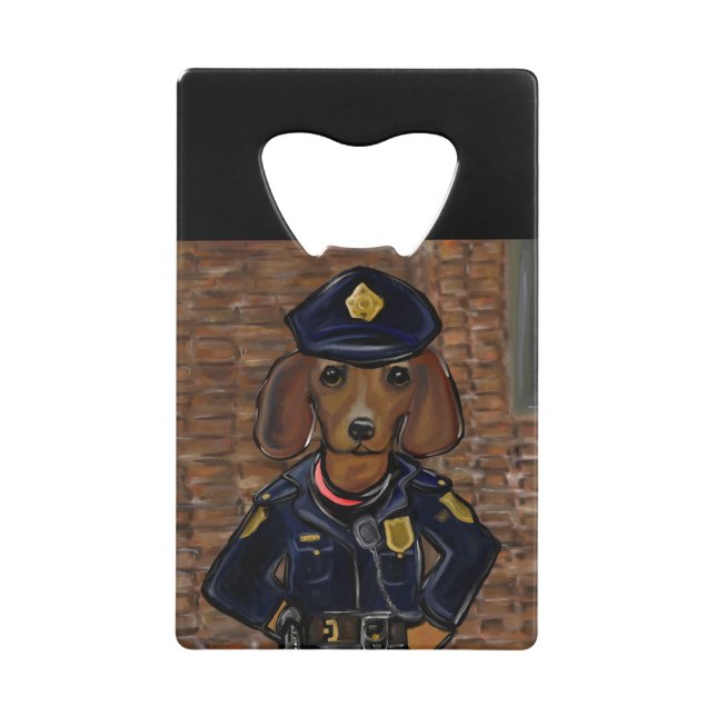 Abrebotellas De Tarjeta De Crédito Policía Doxie (Anverso)