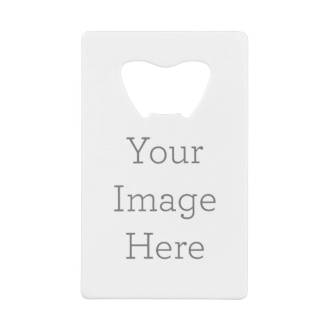 Abrebotellas De Tarjeta De Crédito Pon aquí tu imagen (Anverso)