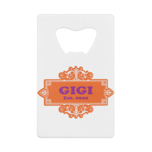 Abrebotellas De Tarjeta De Crédito Por Ese Especial "GiGi 2020"