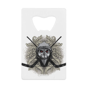 Abrebotellas De Tarjeta De Crédito Portero de Hockey Infernal