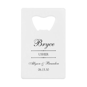 Abrebotellas De Tarjeta De Crédito Portero Personalizado