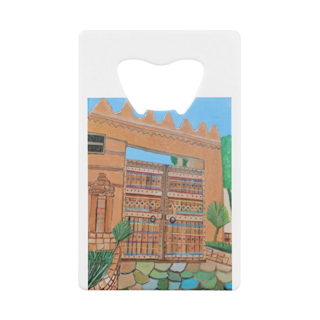 Abrebotellas De Tarjeta De Crédito Puerta árabe (Anverso)